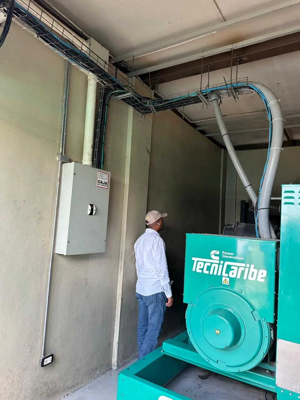 Canalización y cableado para planta de emergencia